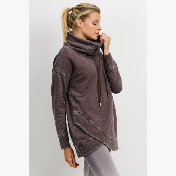 (NWT) Mineral Wash Cowl Neck Sweater - Picture 7 of 9